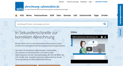 Desktop Screenshot of abrechnung-zahnmedizin.de