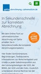 Mobile Screenshot of abrechnung-zahnmedizin.de